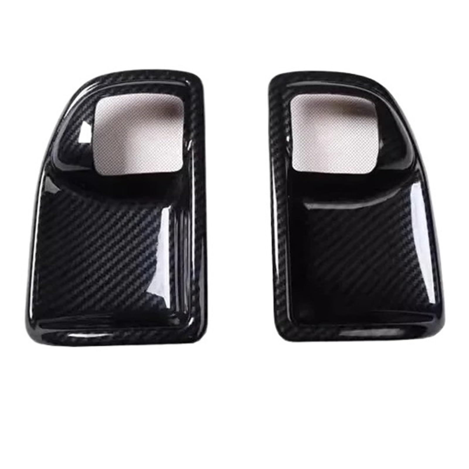 Uchwyt do drzwi 4/2 Drzwi Wewnętrzna klamka do drzwi Ozdobna misa Pasuje do Jeepa Pasuje do Wranglera JK 2011-2017 pokrowiec na klamkę drzwi samochodu(Carbon fiber 2-door)
