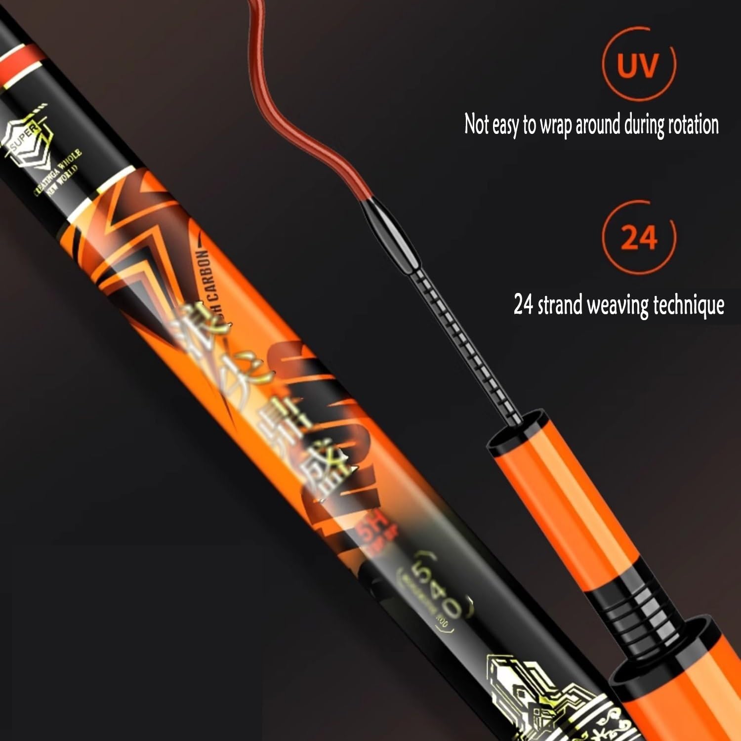 Canna da Pesca per Torrente Canna da Pesca Canna da Pesca Ultraleggera Canna da Pesca Rigida Canna da Pesca in Carbonio for Carpe con Piattaforma Canna da Pesca compatta(4H5.7M)