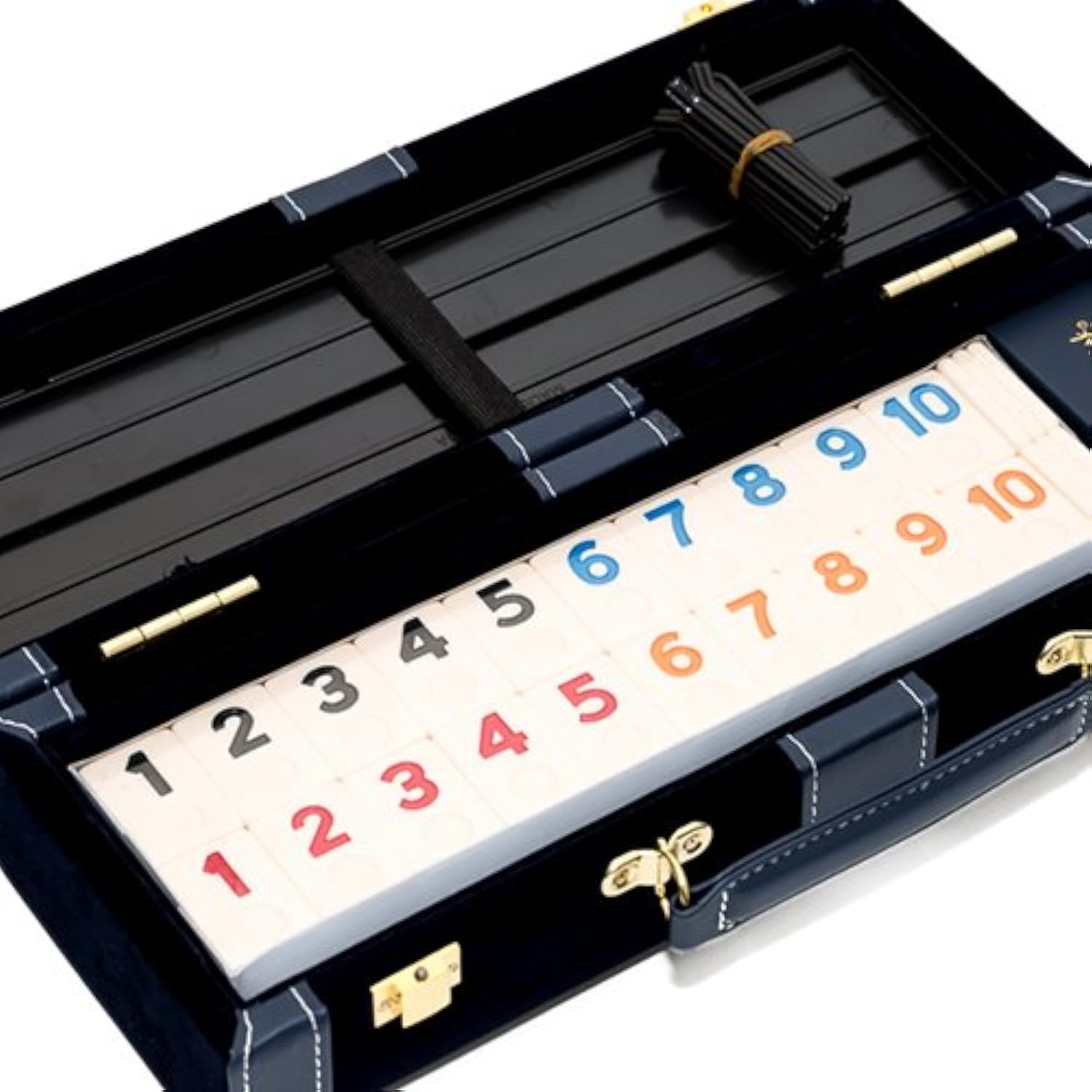Bello Games Orchard Street Deluxe - Juego de rummy de diseño con números grandes de tamaño estándar