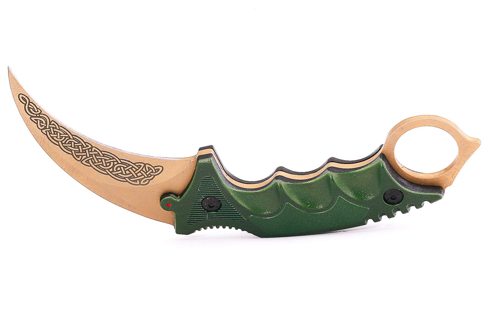 Elite - Counter Karambit Skin Knife CS GO Streik Messe Jagdmesser taktisches Überlebens Camping Werkzeug (Lore)