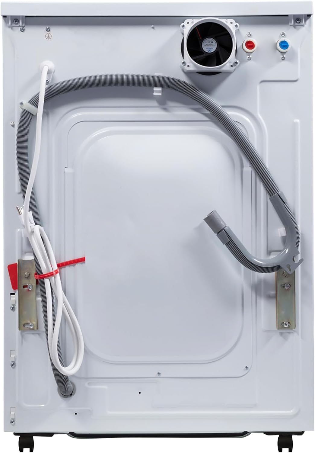 Equator All-in-One Washer Dryer VENTLESS/VENTED PET cycle 1.62cf/15lbs+Portability Kit in White (WHITE)
