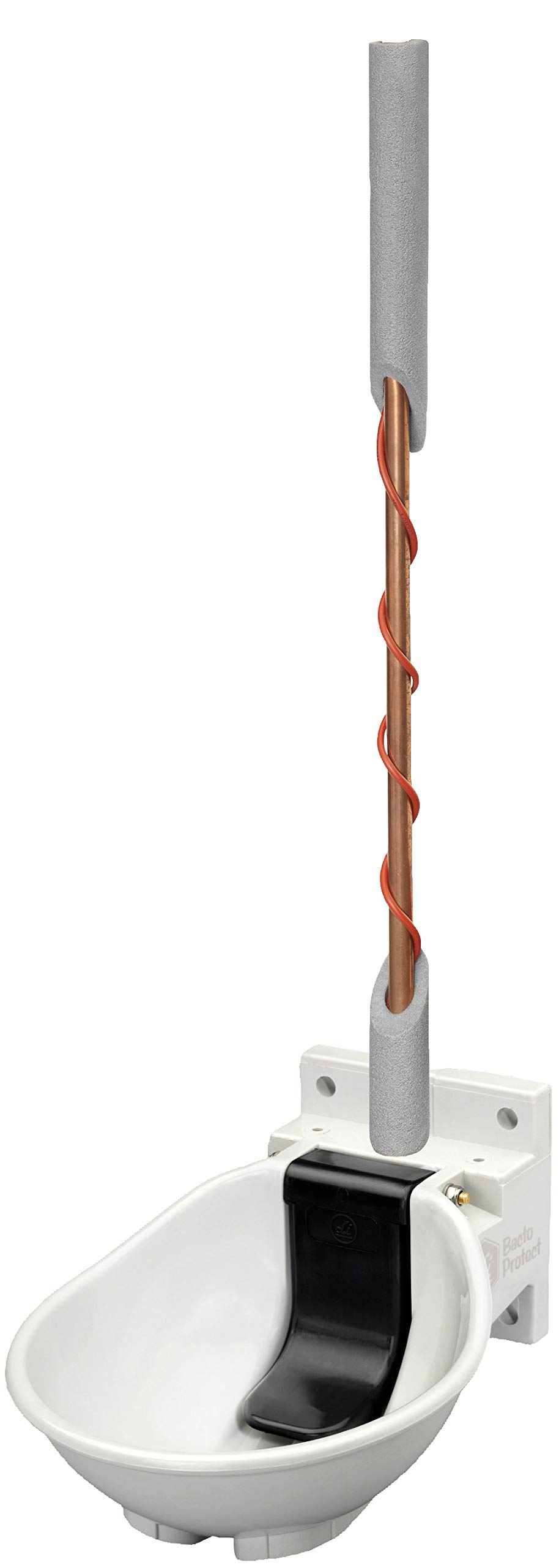 Lister Heizbares Tränkebecken SB 2 H RBH BACTO® PROTECT mit Rohrbegleitheizung 230 Volt / 66 Watt (Frostschutz bis ca. -30°C) - mit Druckzunge 230 Volt - Tränke Kuh Kühe Rinder Pferd Pferde Stall