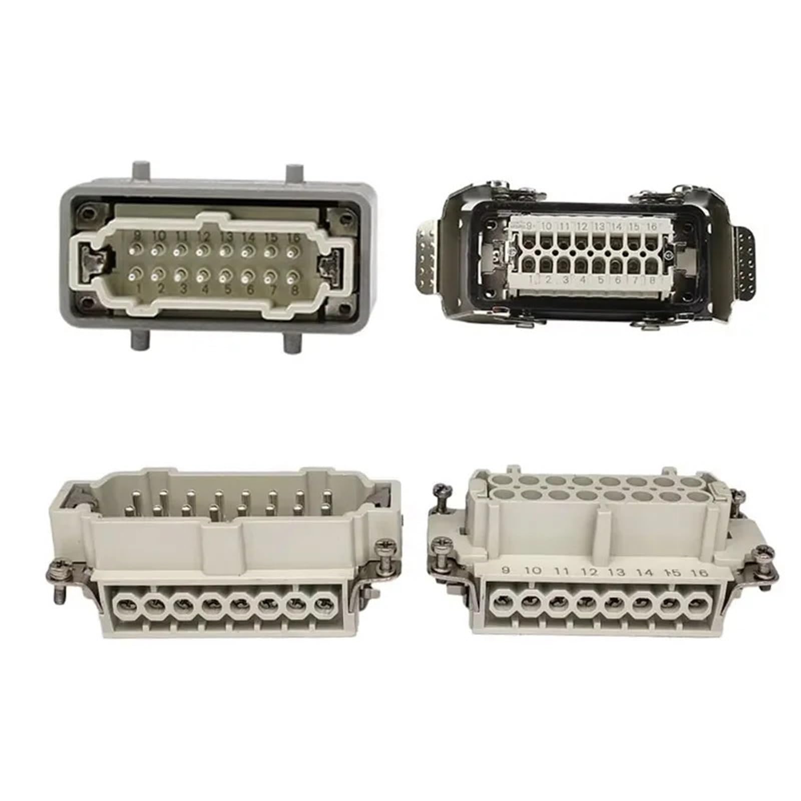 1 Conector Rectangular de Base Alta y Resistente.(48-4)