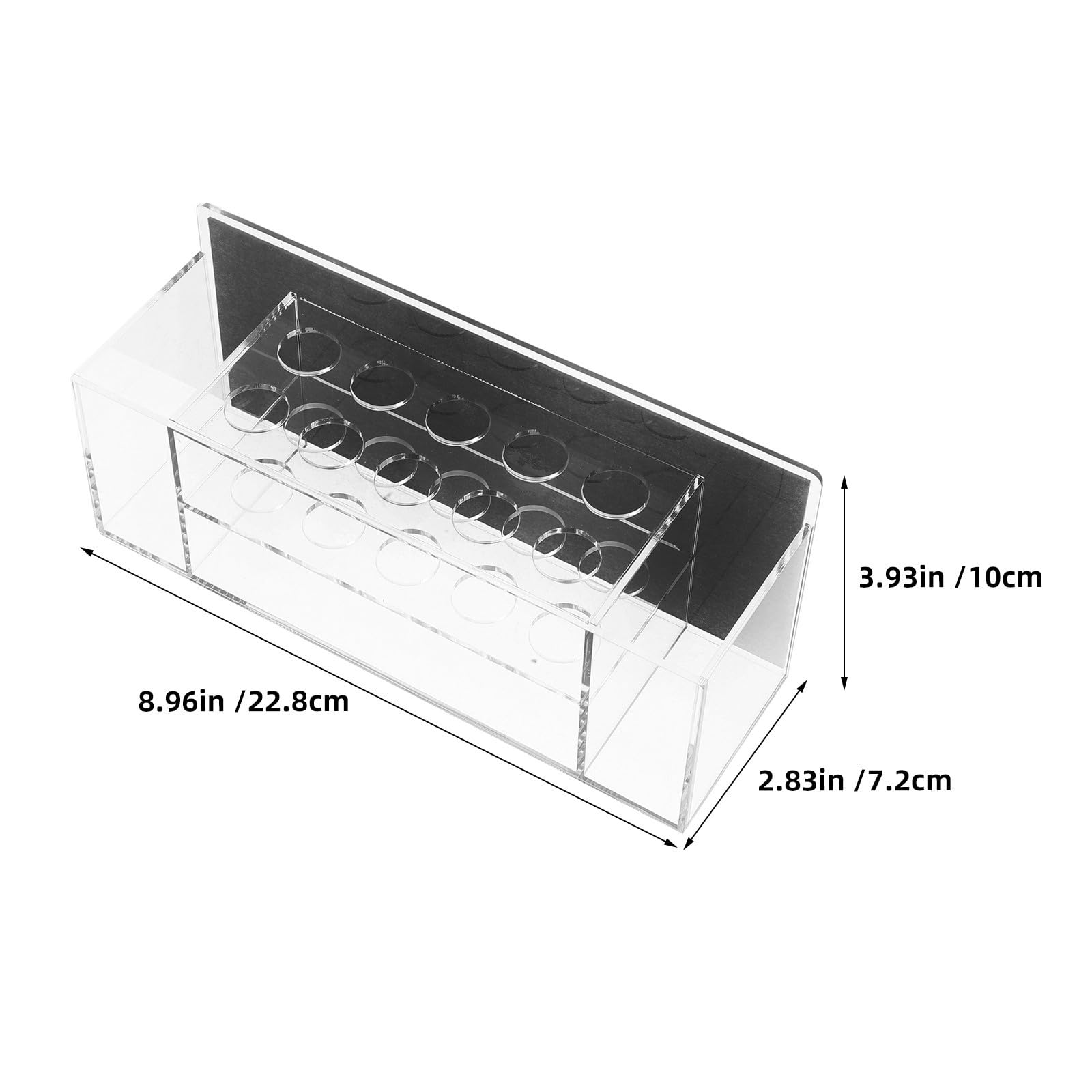 SHINEOFI 2 Pezzi Portapenne in Acrilico Trasparente Supporto Magnetico e Design a Strati per Organizzare Penne e Gessetti, per Scrivanie D'ufficio e Aule