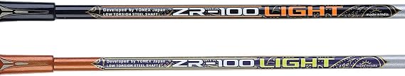 YONEX ZR 100 Light Aluminium Badminton Racquet with Full Cover (Black & Black, Made in India) Set of 2