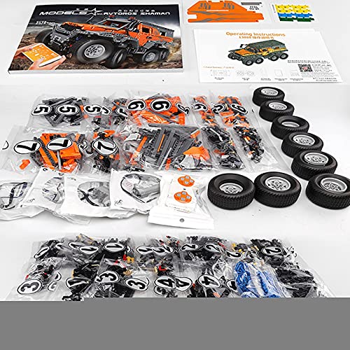 Technik Ferngesteuert Offroader 8x8, Mould 13088, Technik Geländewagen Modell Bauset, Klemmbausteine mit Fernbedienung… – Bild 6