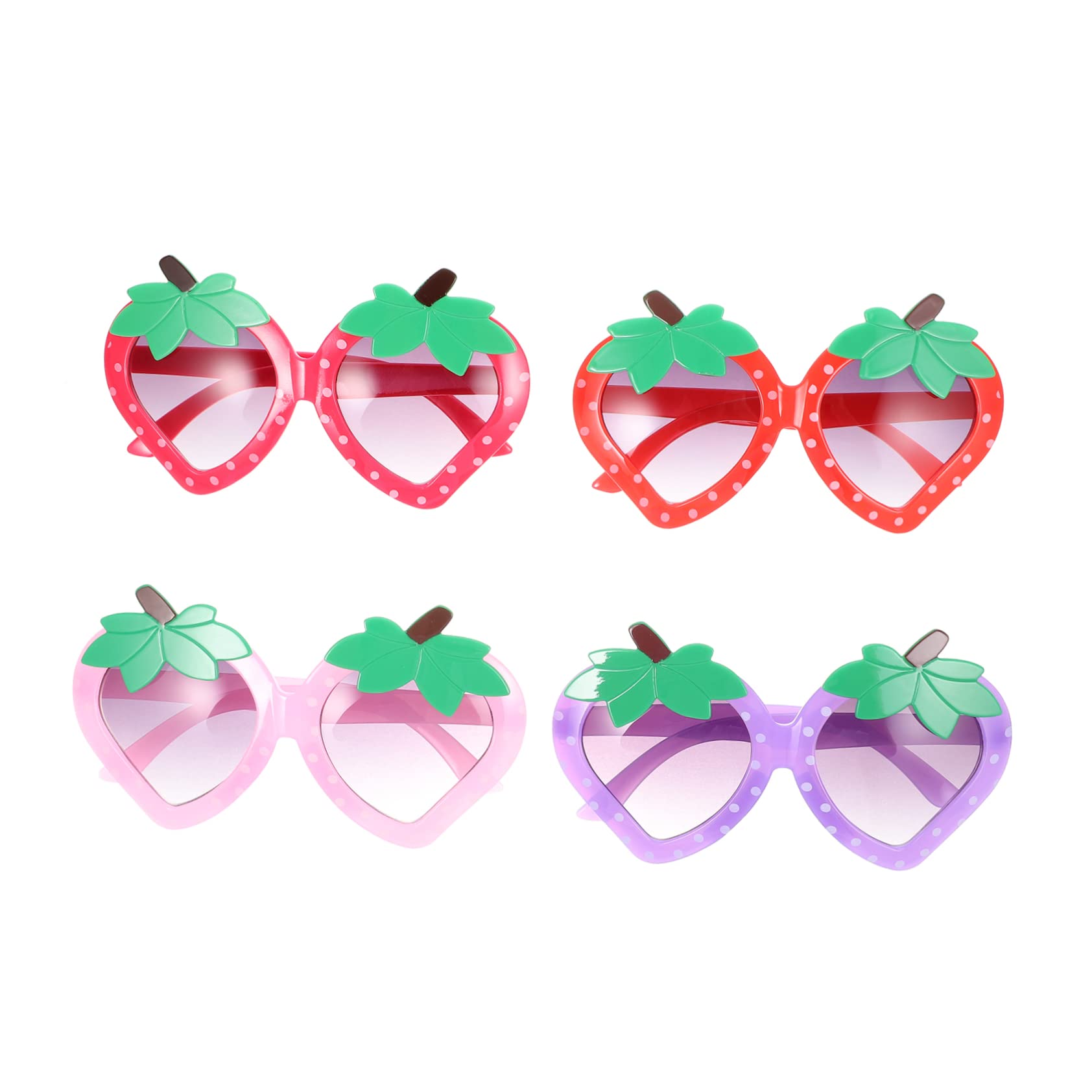 Beavorty Toddler Sunglasses 4 Pack Baby Strawberry Glasses Adorable