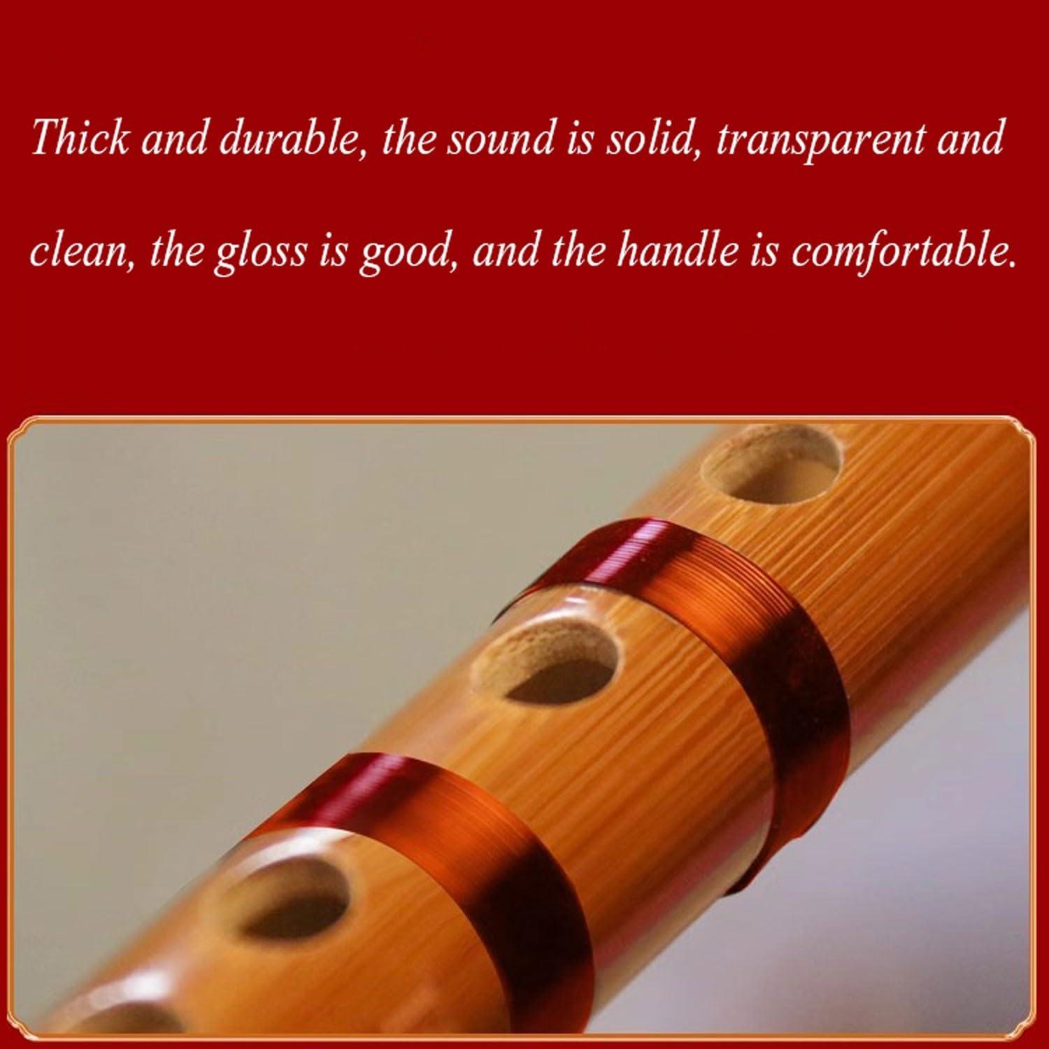 BBAUER flauto dolce flauto traverso flauto irlandeseClarinetto a bocca piatta a 6 fori senza membrana, strumento a fiato per principianti e adulti per studenti(Color:C)