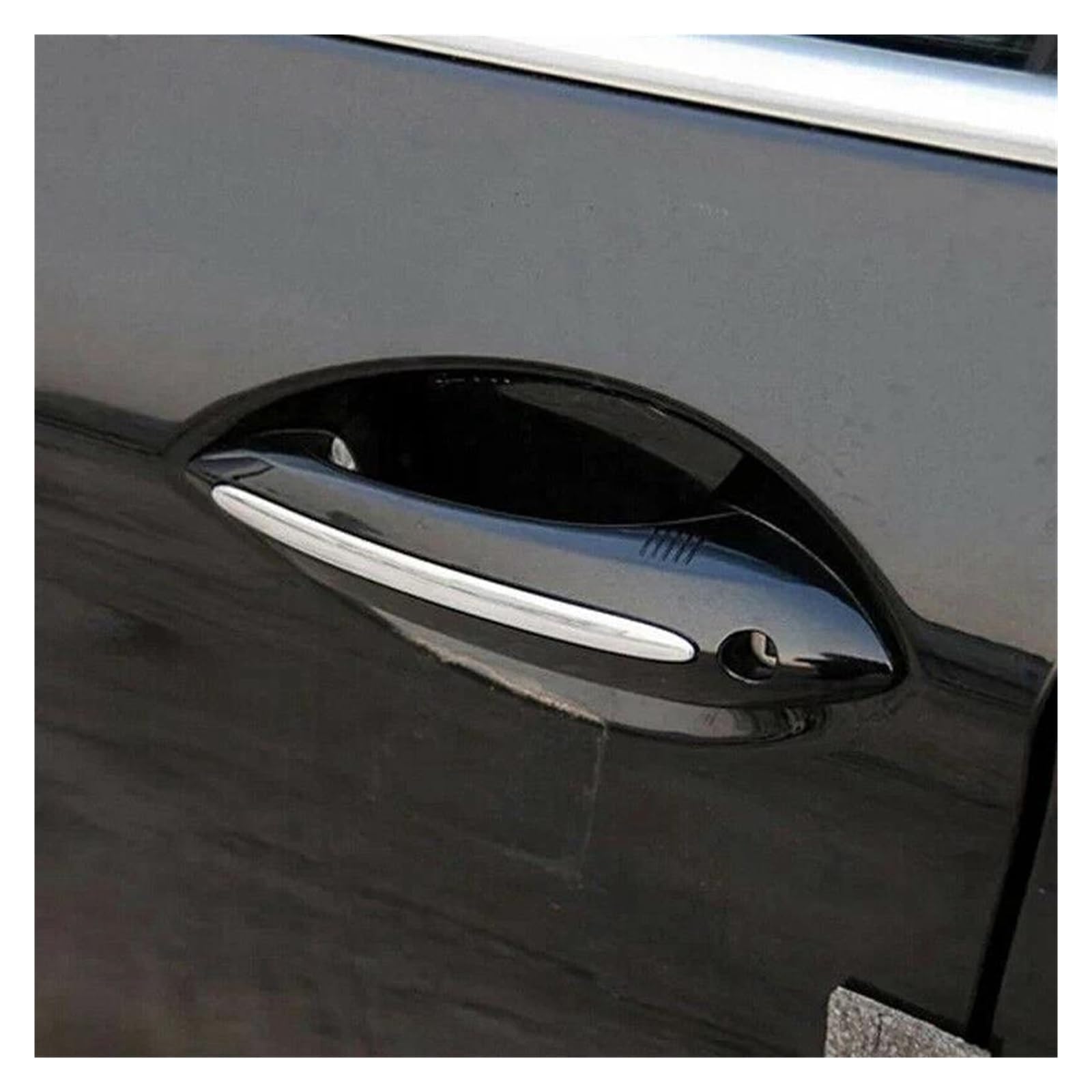 Manijas Puerta Acero Inoxidable Negro Para BMW Serie 5 F10 F18 F11 11-17 | Possbay