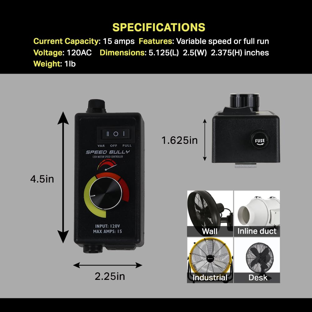 SING F LTD DC Motor Speed Controller – 6-60V, 30A PWM Stepless Governor With Adjustable Settings