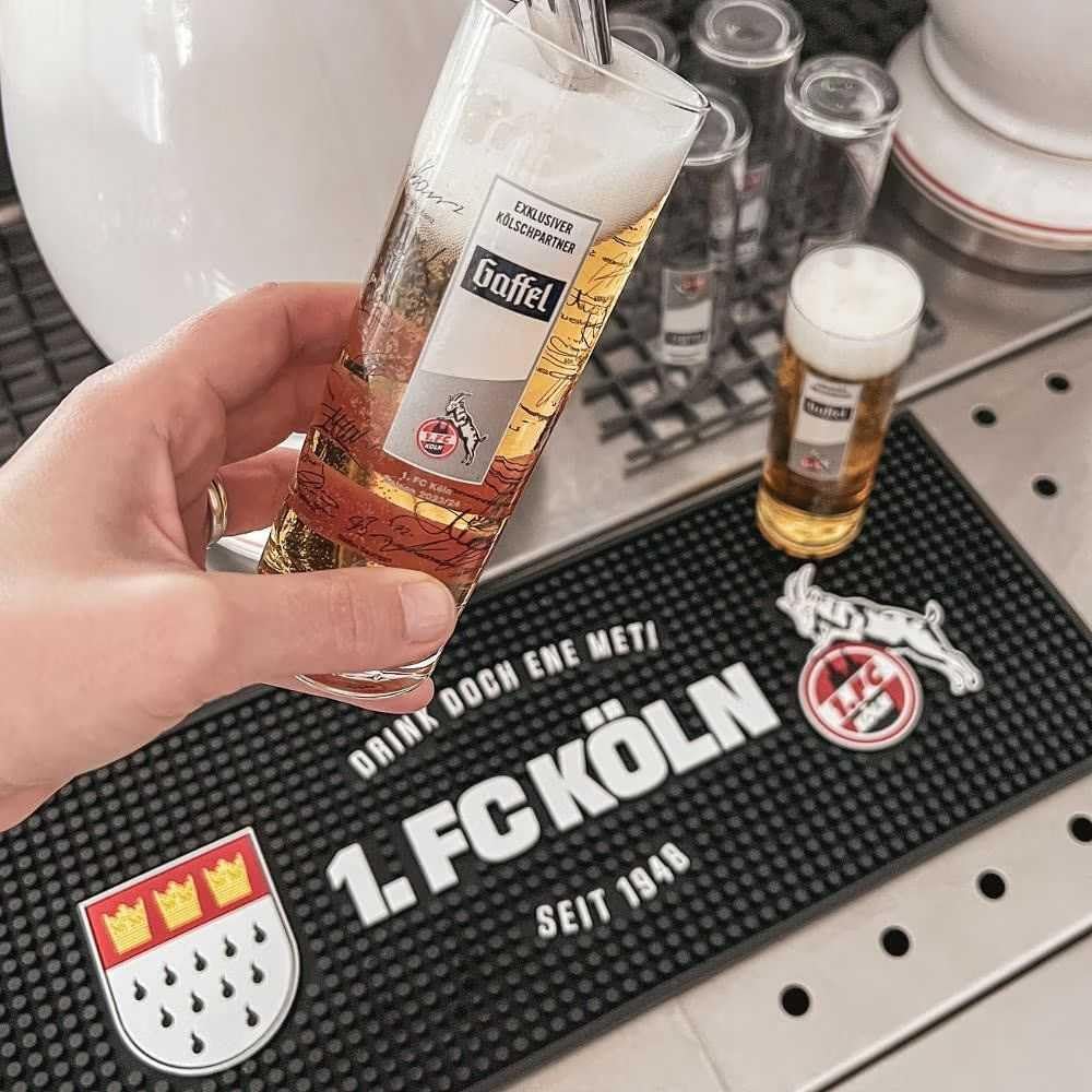 1. FC Köln Thekenauflage Kölsch Matte Abtropfmatte Barauflage -