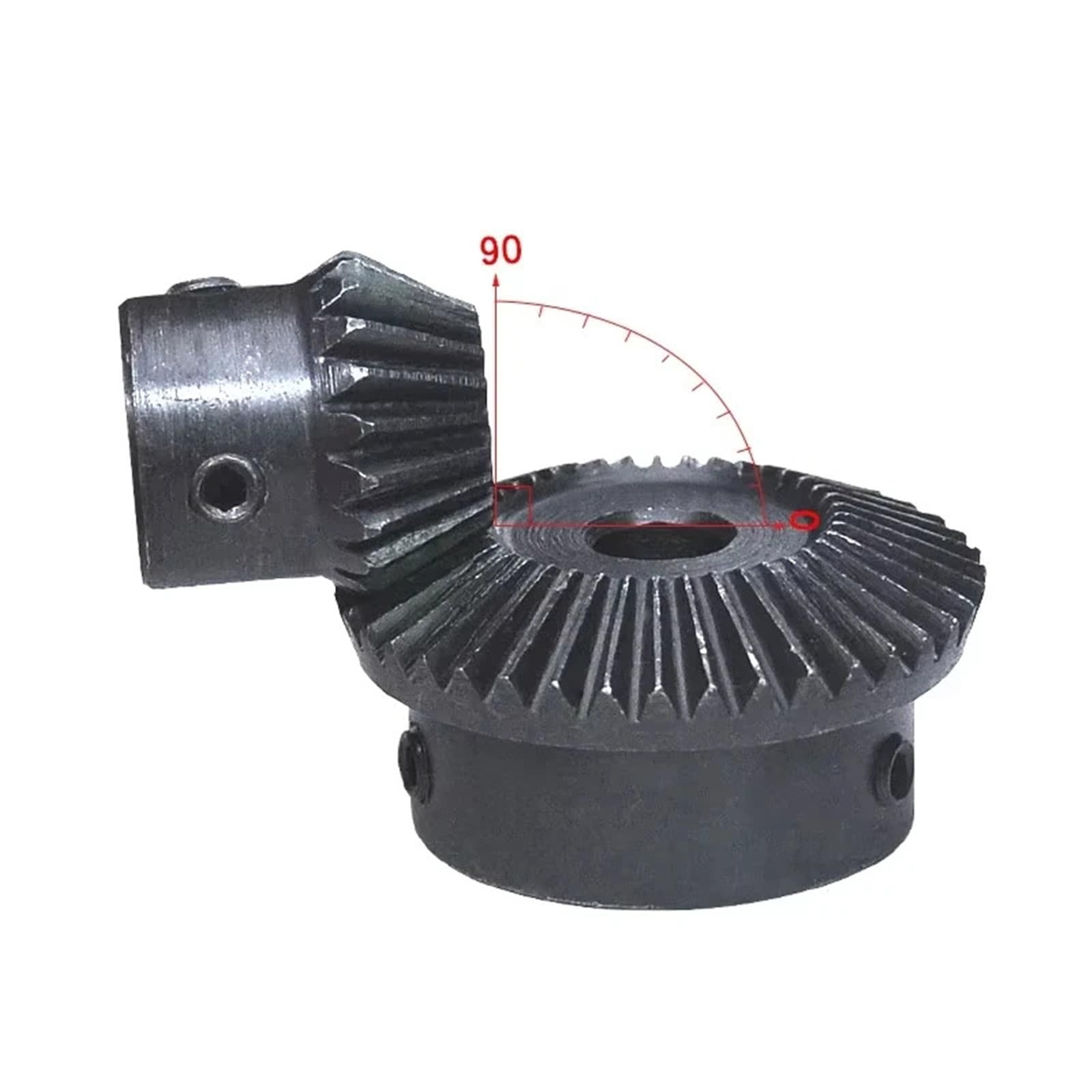 1:2 Kegelradgetriebe 1,5 m 15T/20T Zähne 45# Stahl Bohrung 5-20mm 90 Grad 1Stk(6mm,15 Teeth)