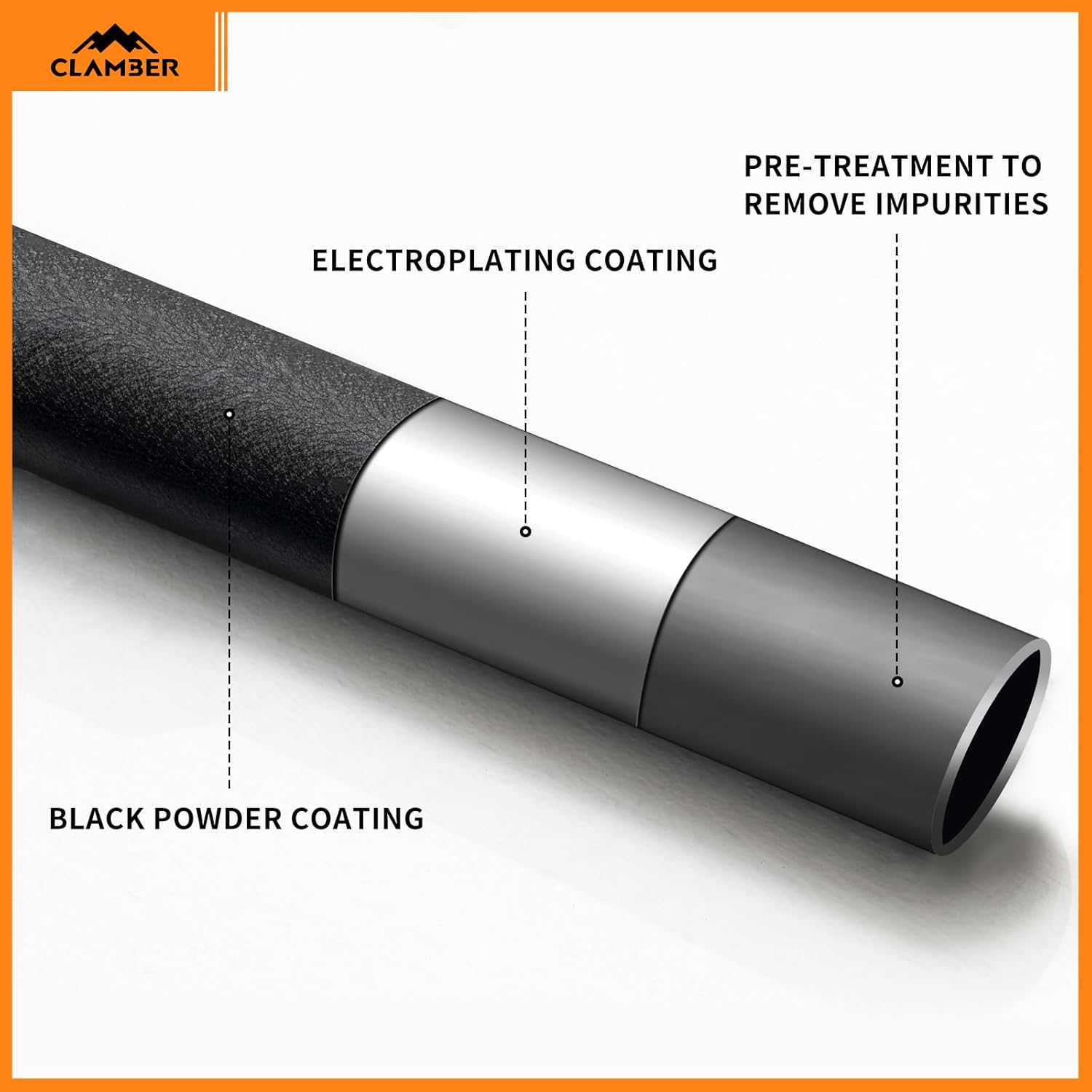 CLAMBER Running Boards for 2019-2026 Chevy Silverado/GMC Sierra 1500 Crew Cab, 2020-2026 2500HD 3500HD Crew Cab with 4 Full Size Doors - 3.5 Inches Side Step Rails Rock Sliders Nerf Bars