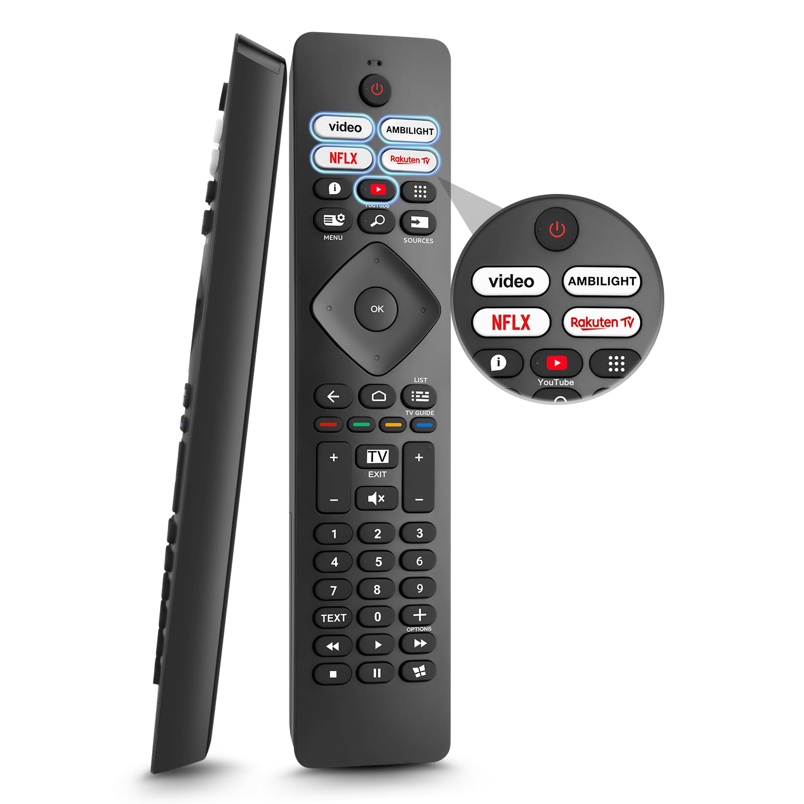 per Telecomando Philips TV, Universale per Smart TV Philips Con Ambilight