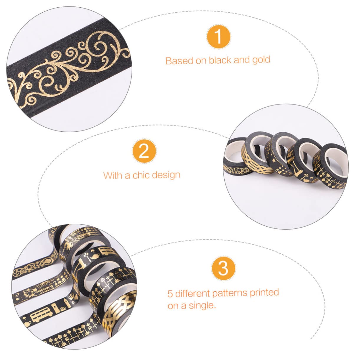 STOBOK 15rollen Dekoratives Washi Tape Kreatives Klebeband Für Tagebuch Und Fotoalben Bunte Designs Für Mädchen Bastel Und Dekorationslösung