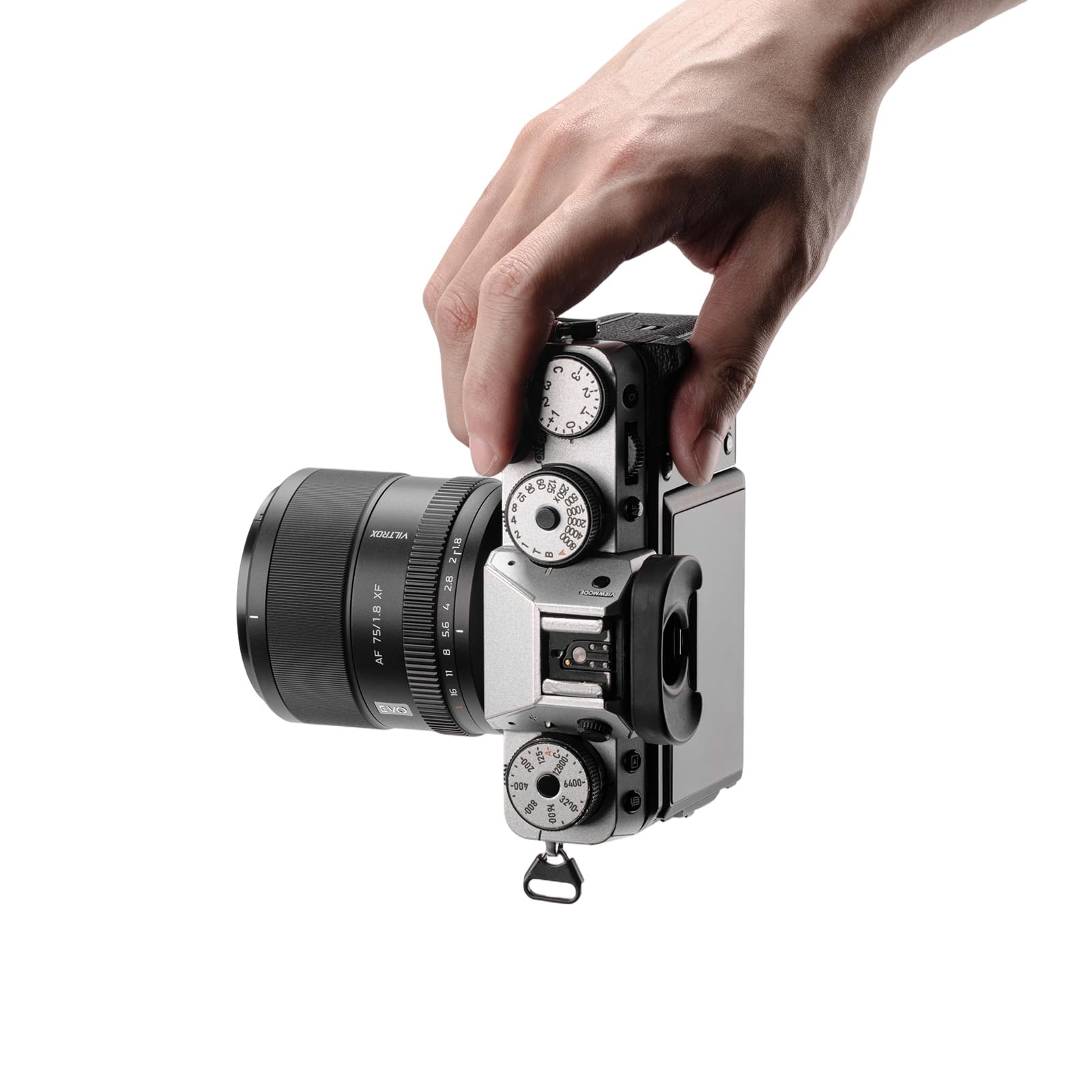 VILTROX AF 75 mm F1.8 EVO APS-C XF, obiettivo leggero con messa a fuoco automatica con grande apertura F1.8, anello di apertura continuo e motore STM, compatibile con Fuji X-Mount, ideale per ritratti