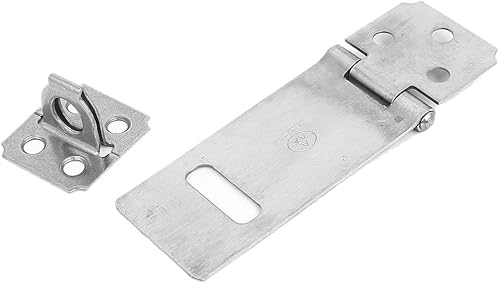 IIVVERR 3" Long Cabinets Security Padlock Door Latch Metal Hasp Staple Set (3' 'Gabinetes largos cerradur de seguridad cerradur de la puerta Cerrojo