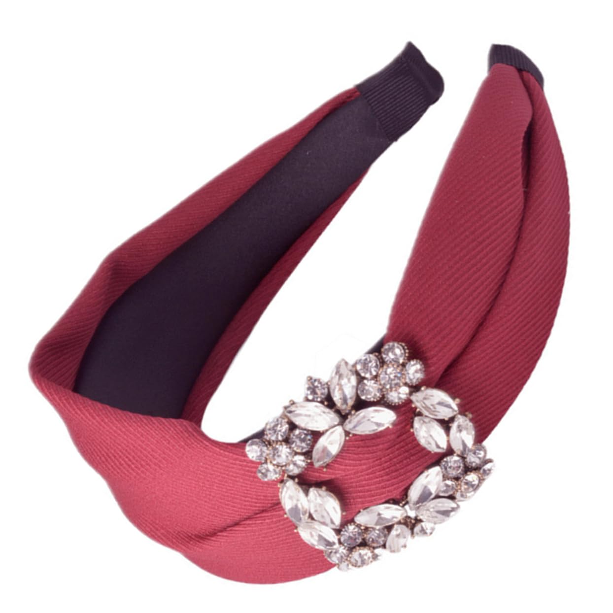 3stücke Rhinestone Haarschmuck Für Damen Eleganter Breiter Haarreif Aus Weinrot Für Partys Und Besondere Anlässe Modisches Accessoire Für Frauen Und Mädchen