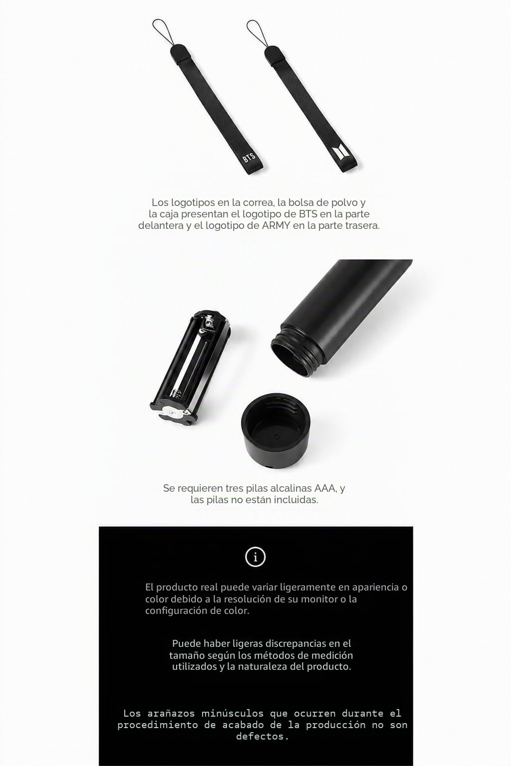 B.T.S Official LIGHTSTICK VER.4 con 10 tarjetas fotográficas