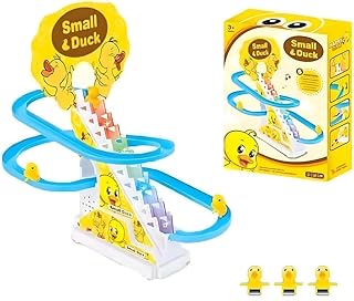 لعبة السلم الموسيقية للأطفال مع أضواء LED وشخصيات مرحة تتسلق وتنزلق لتنمية المهارات الحركية والتركيز من Next Store مناسبة لعمر 3 سنوات فأكثر