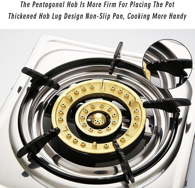 Estufa a Gas de 1 Puesto 30 cm Ancho, Diseño de Mesa miniatura 9