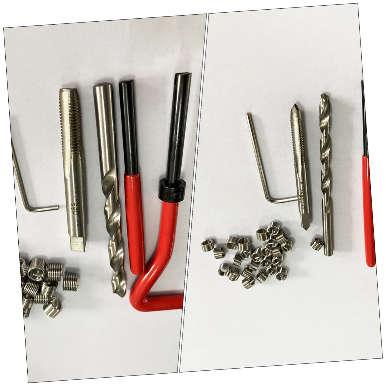 Cabilock 30pcs Repair Kit for Stripped Threads Durable Tool for Automotive Engine Repair and Thread Restoration