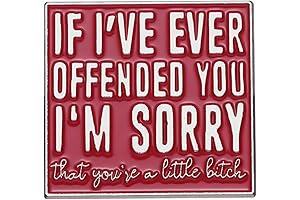 Pin That Says It All: ""If I've Ever Offended You, I Am...