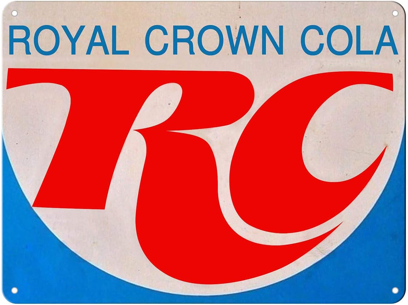 Royal Crown RC Cola Logo Soda Pop Ad Vintage Look Wall Decor Bar Retro Metal Tin Sign 12 x 16 inches