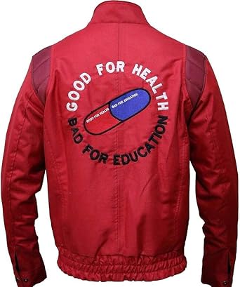 Mens Akira Kaneda Shotaro Capsule Logo Red Cordura Bomber Jacket
