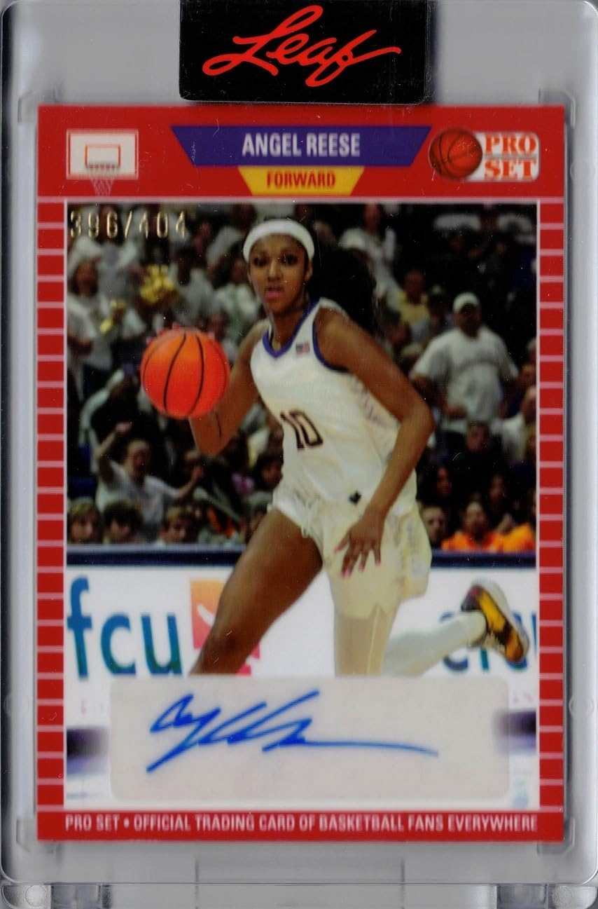 2023 Leaf Pro Set Basketball #PB-14 Angel Reese Certified Autograph Rookie Card - Only 404 made!