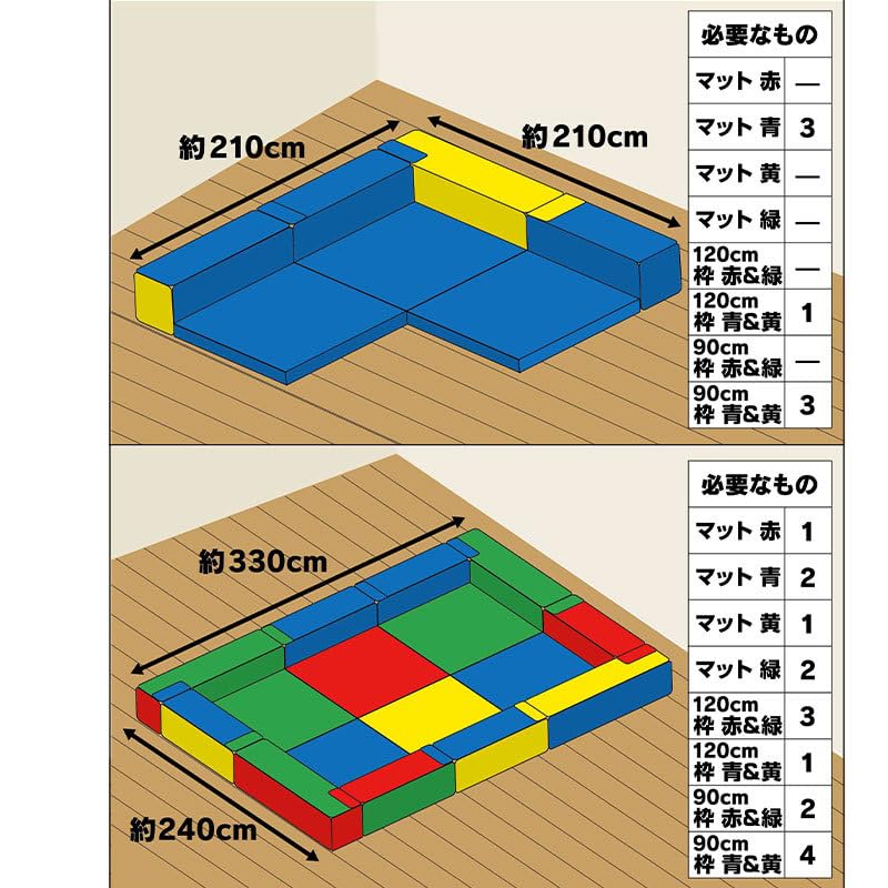 Amazon.co.jp: ビバホーム キッズルームマット用枠 約巾90X30CM角