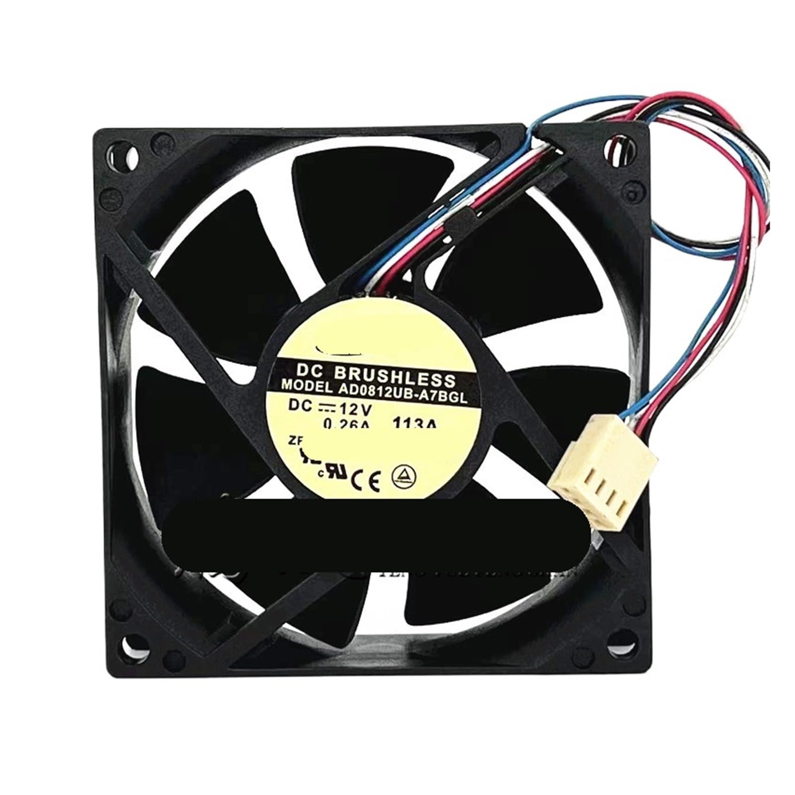 Ventilador 80x80x25 mm AD0812UB-A7BGL para montaje en rack
