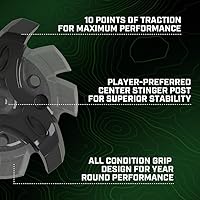 Vista 5 de Softspikes Tour Flex Pro Golf Cleats Fast Twist 3.0-18 Spikes - Negro