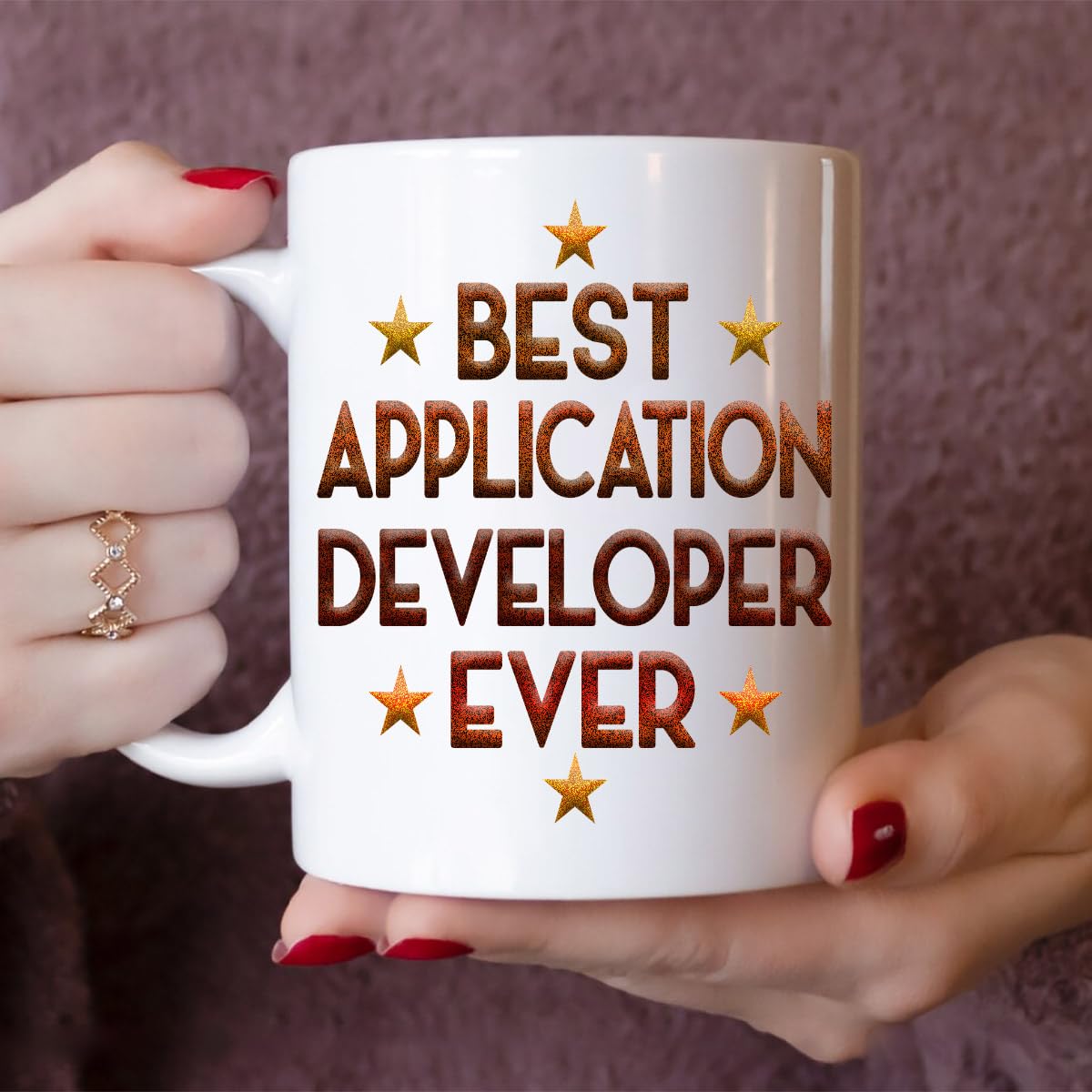 Application Developer Mug Best Application Developer Ever Gift 11oz White Ceramic Coffee Mug for Office Work Friends Coworkers Birthday Thanksgiving Christmas Gift for Application Developer