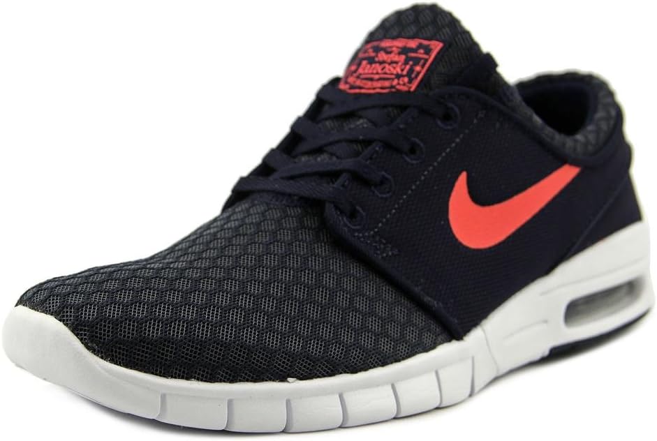 Nike Men's Stefan Janoski Max Obsidian/White/Hot LavaSneakers - 8 D(M) US