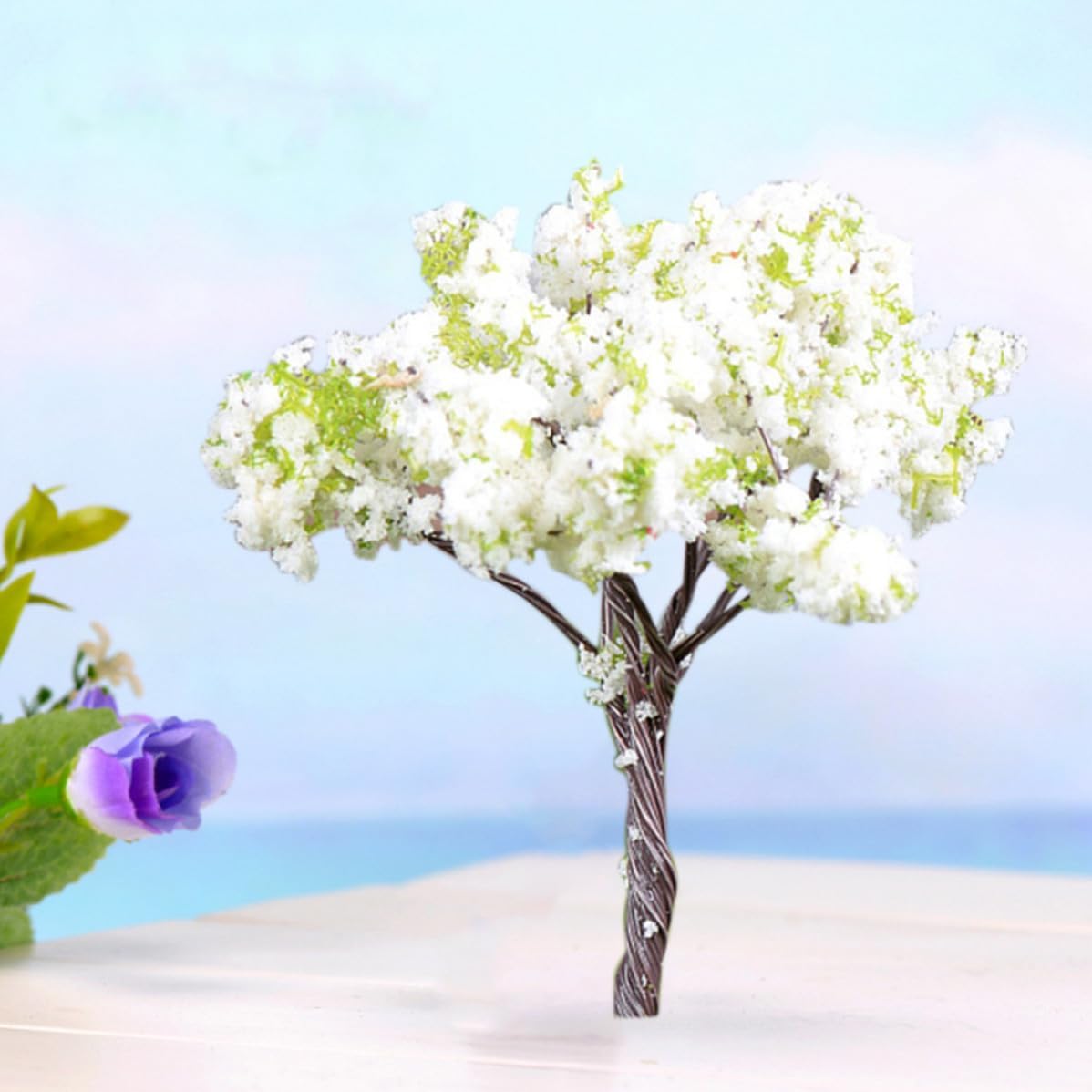 Artificial Mini Tree Plastic Decor for Model Landscape and Kitchen image 3
