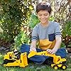 61iddu59bul - CAT Construction Toys, Construction Fleet 10" Excavator Toy – Ages 2+ Real Working Parts, Indoor/Outdoor Play, Sturdy Plastic Construction, Ideal Sand/Beach Toy