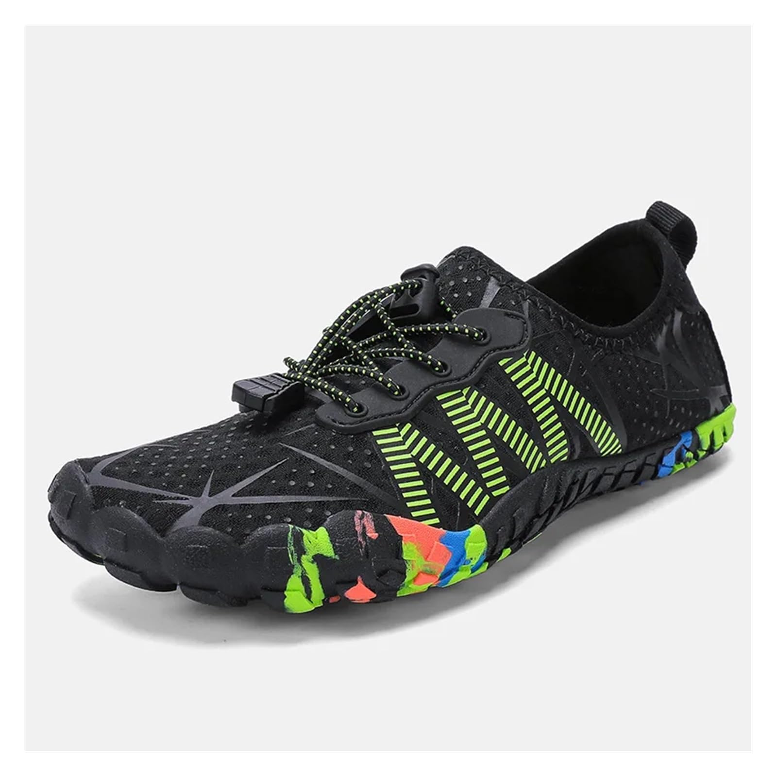 Wasserschuhe Watschuhe For Herren Und Damen Im Freien, Schnelltrocknend, Atmungsaktiv, Fünf-Finger-Strandschuhe, Tauch- Und Schwimmschuhe FüR Strand, Schwimmen Und Outdoor-AktivitäTen(Green,35)