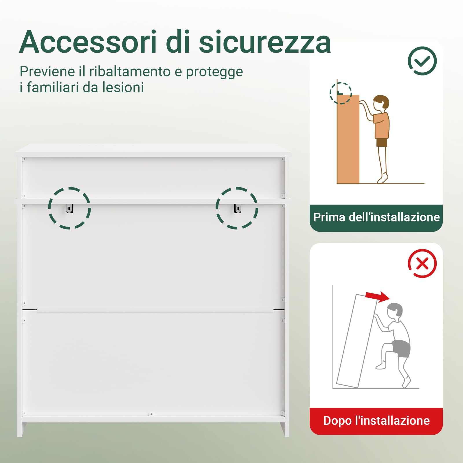 SoBuy Scarpiera Ingresso, Mobile Ingresso per 12-15 Paia di Scarpe, Scarpiera Bianca, Credenza per Corridoio, Soggiorno o Cucina, MDF (E1) - 80x35x82cm FSB104-W