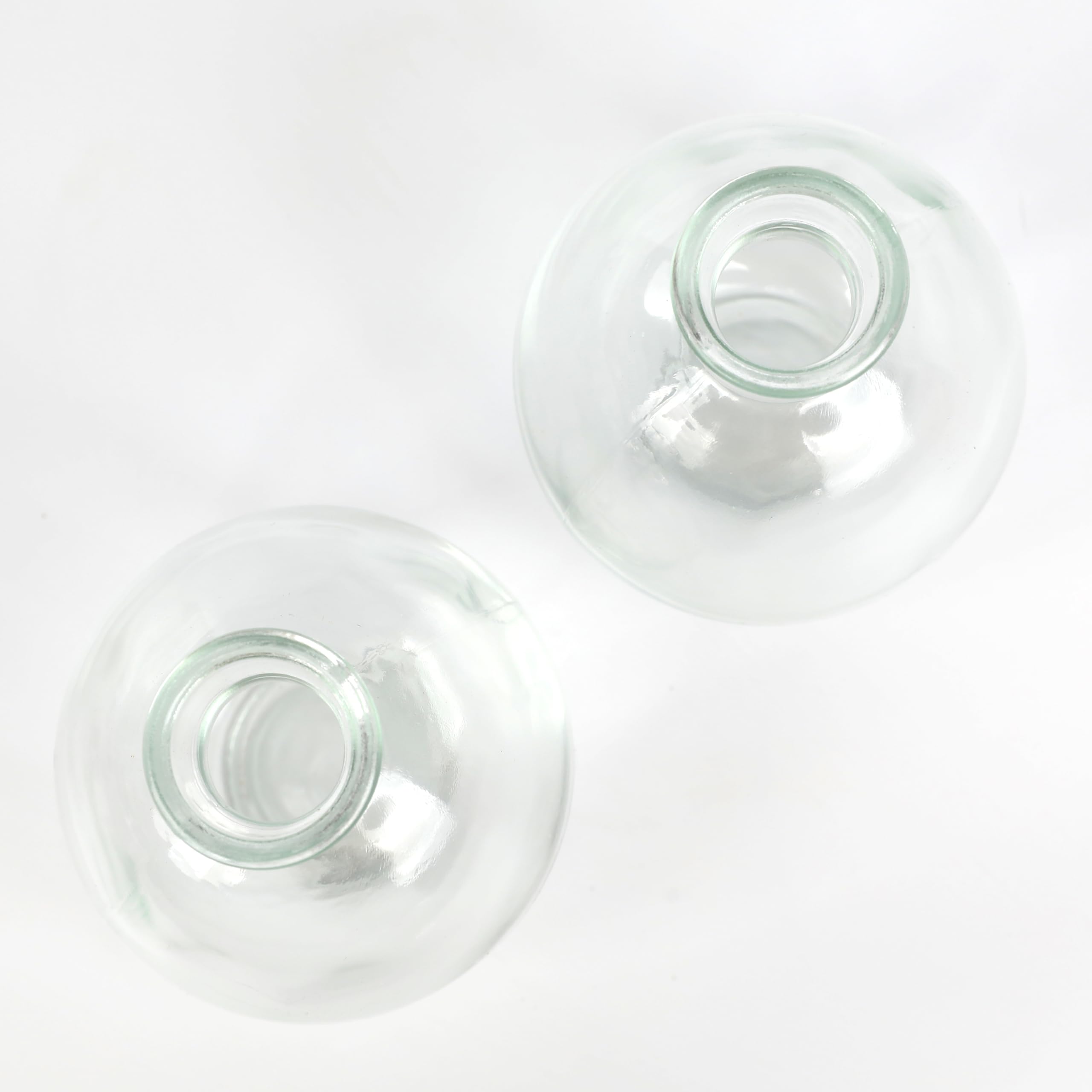 Bouteilles Décoratives En Verre Avec Bouchon Liège - Lot De 2, 260 Ml, Hauteur 10,5 Cm, Pour Potions, Huiles, Déco Flacon Verre 260 Ml