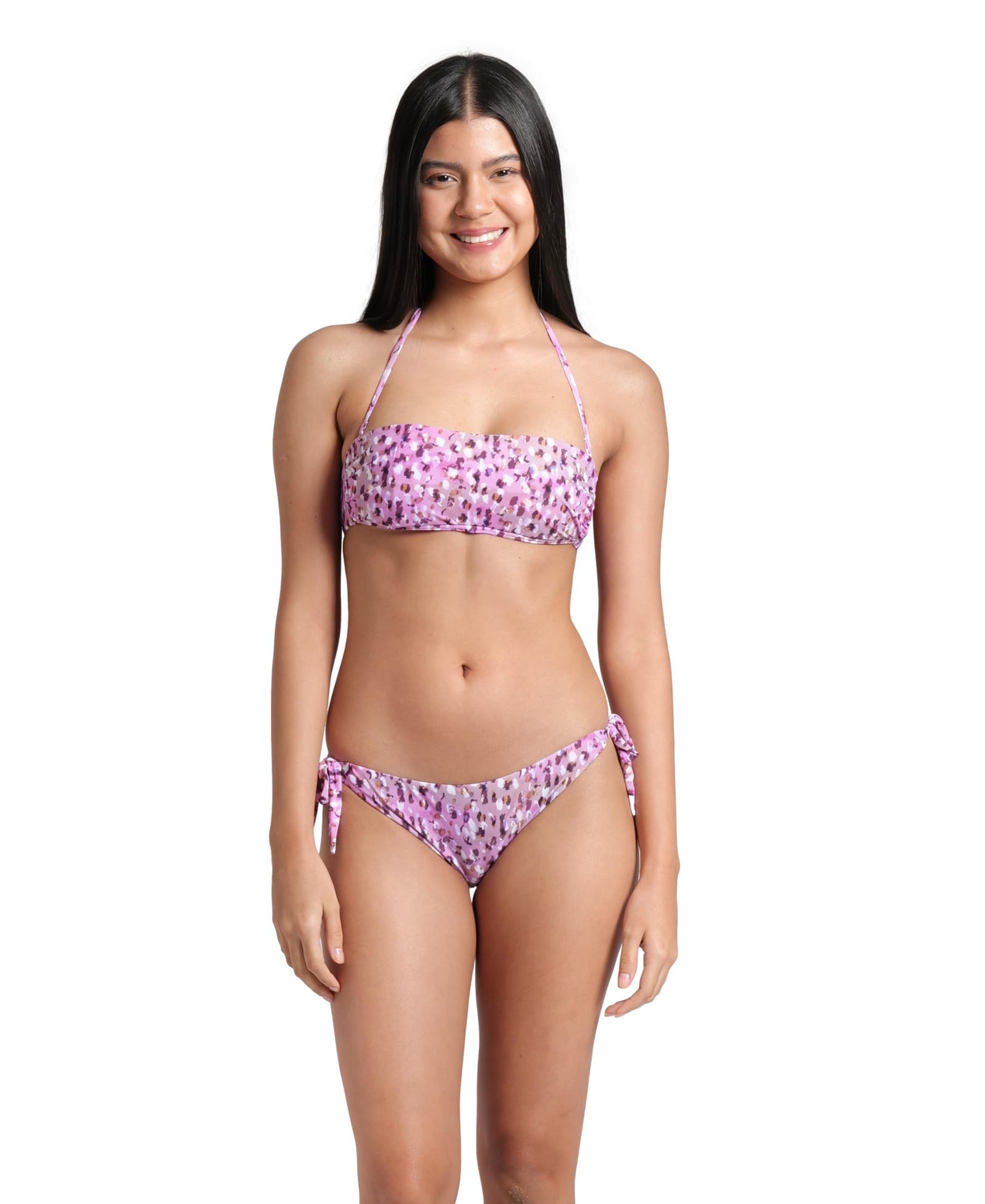 ARENA Women's Water Prints Bikini Bandeau Bañador de Dos Piezas Mujer (Pack de 1)