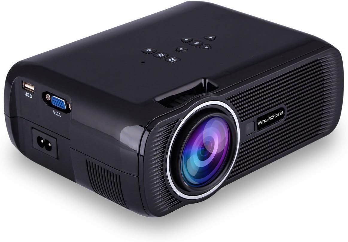 Mileagea Mini LED Projector 800×480Pixels Full HD Home Theater with USB HDMI VGA AV TV Enjoy Vedio Movie Multimedia