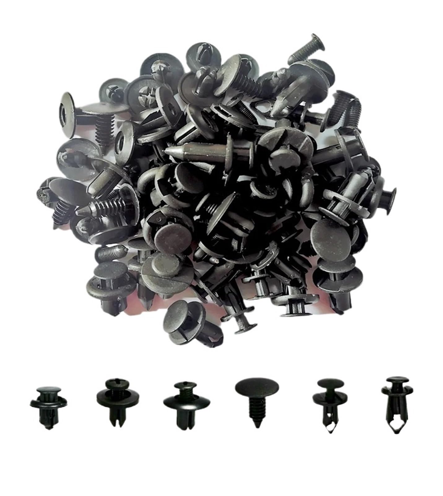 KXFVYNE 6 Size 60Pcs Auto Fastener Clips Compatible Xv Tribeca Impreza BRZ Legacy STi WRX Outback