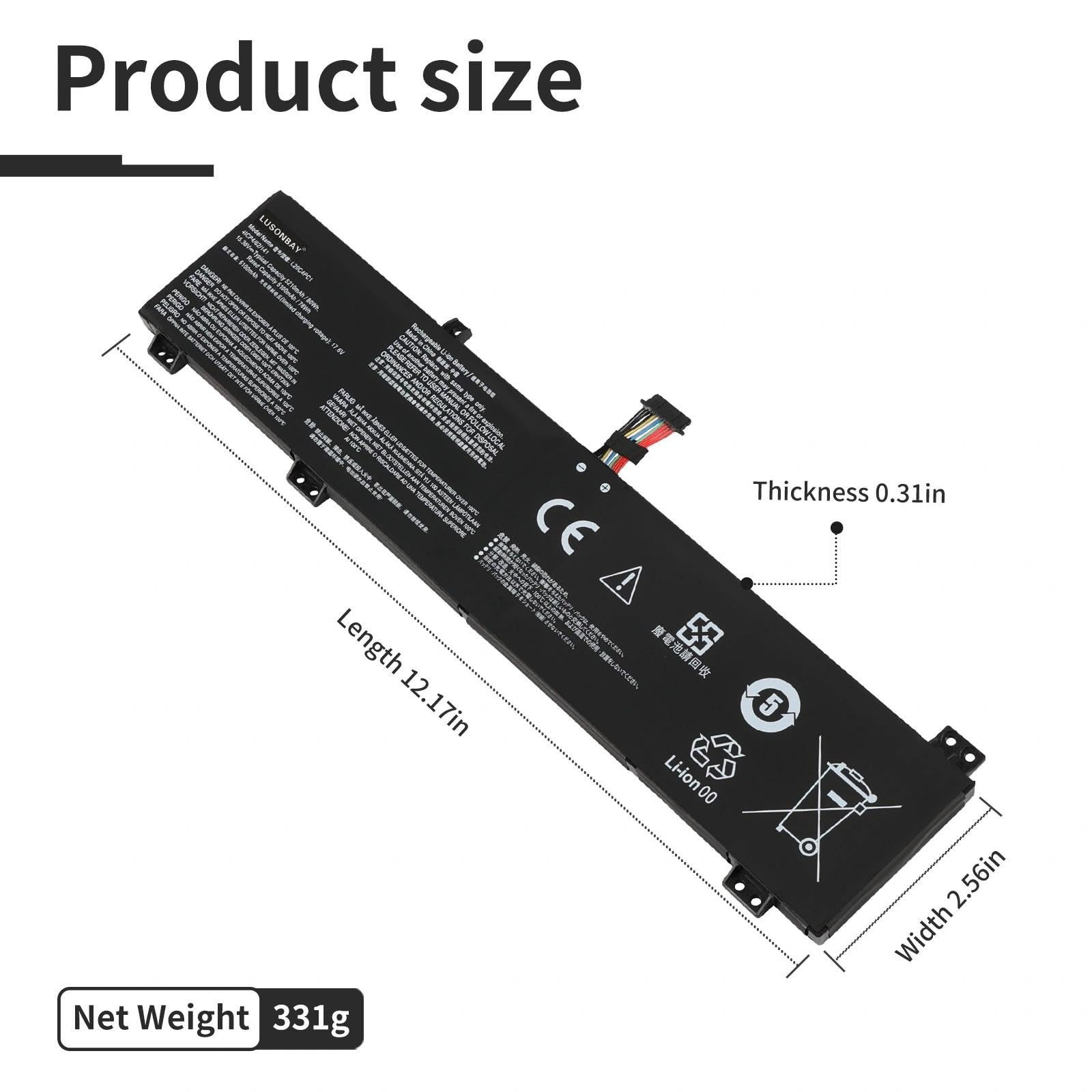 L20C4PC1 L20M4PC1 bateria do laptopa Lenovo Legion 5 Pro-16ACH6 5-15ITH6H 82JH 7-16ITHg6 5-17ITH6H 82JM L20C4PC2 L20M4PC0 L20M4PC2 15.3 6V 5215550 mAh/80 Wh