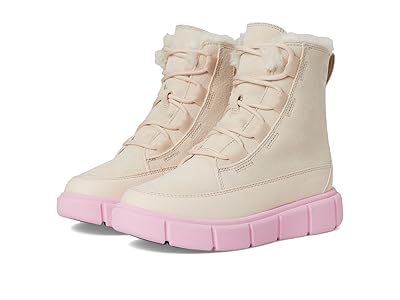SOREL Kids Sorel Explorer Iii Lace Waterproof (little Kid/Big Kid) Kids Shoes Pearlescent/Pink Flare : 13 Little Kid M, Suede