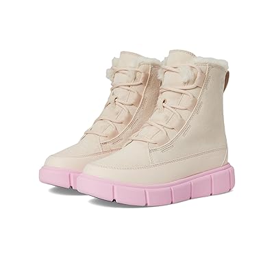 SOREL Kids Sorel Explorer Iii Lace Waterproof (little Kid/Big Kid) Kids Shoes Pearlescent/Pink Flare