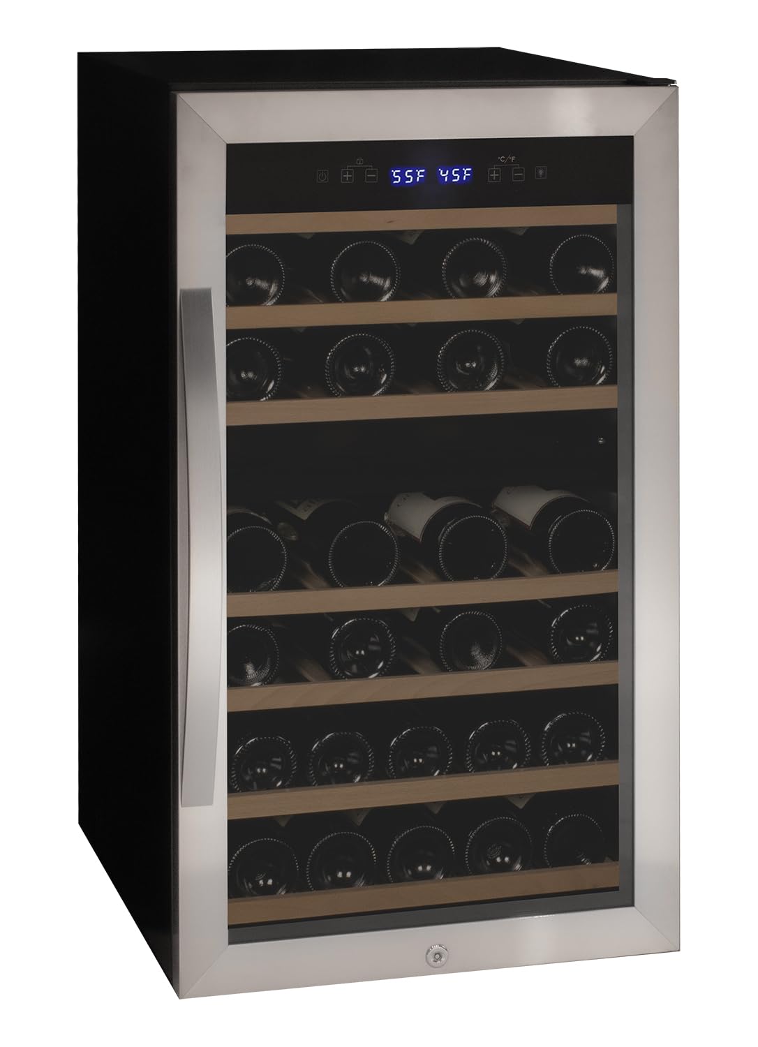 Allavino KWR43D-2SR Wine Refrigerator, 43 Bottle, Stainless Steel