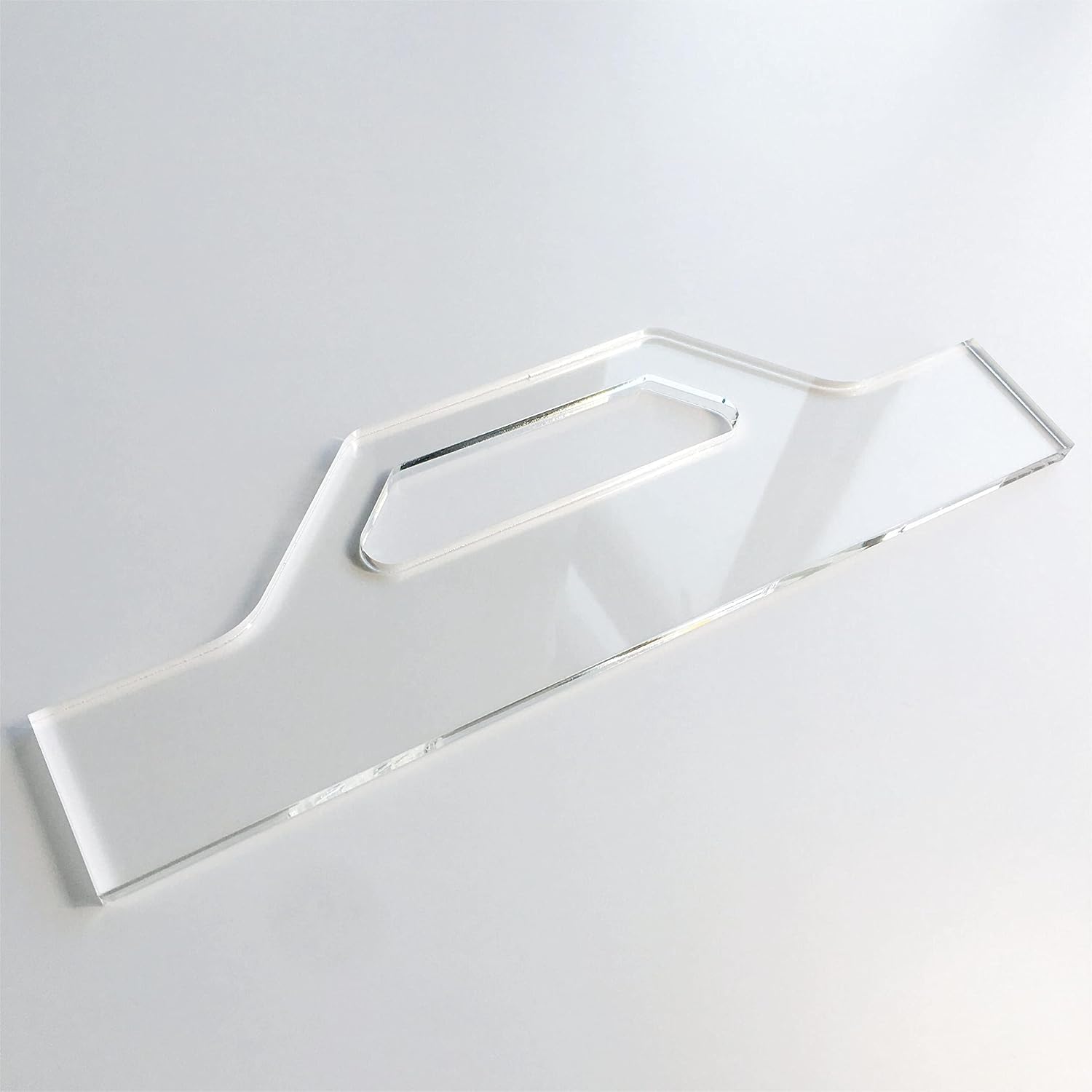 Charcuterie Board Handle Template, Clear Acrylic Template, Woodworking Router Template, Briefcase Handle Style