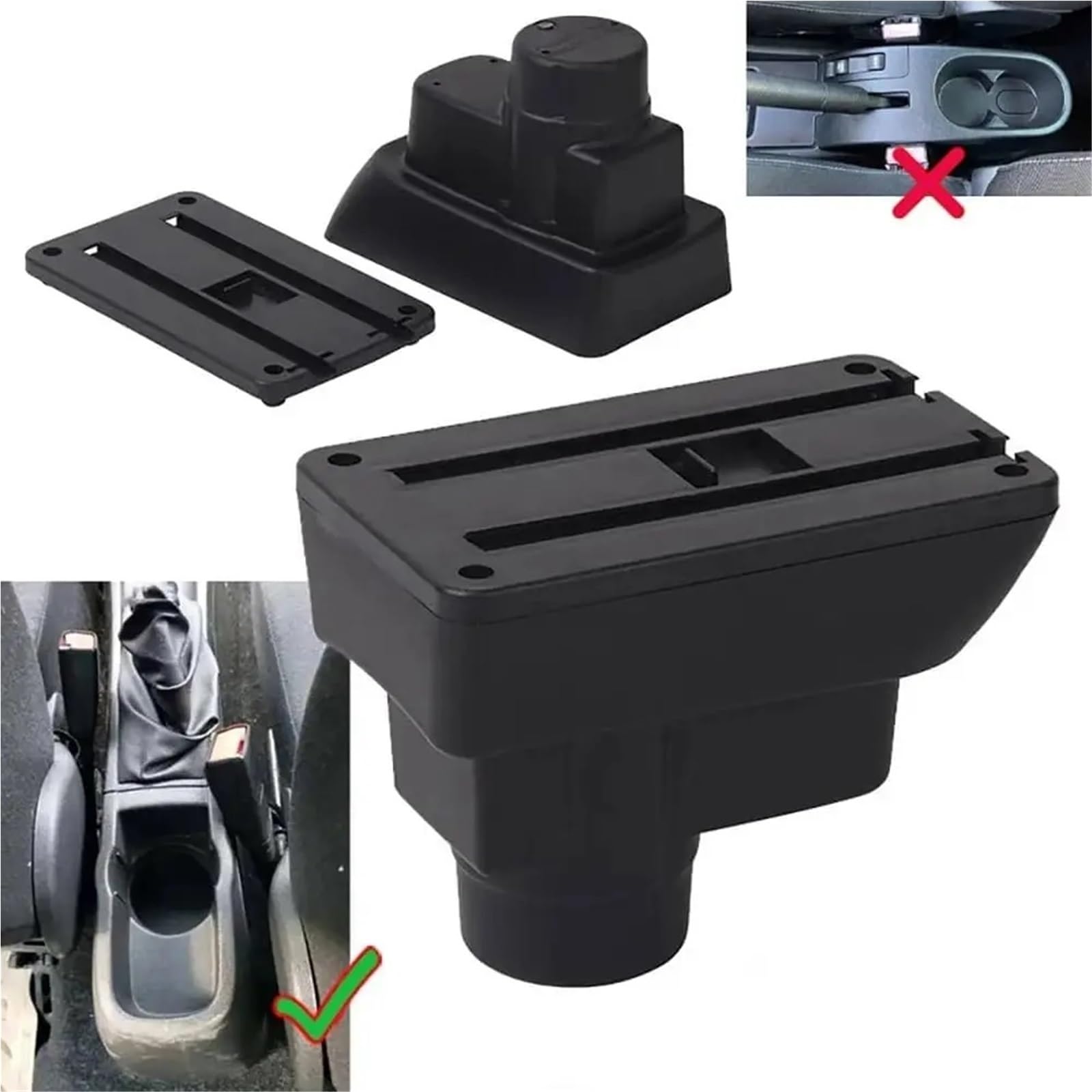 Bandeja de Silicona para Consola Reposabrazos compatible con Opel Corsa, reposabrazos, respaldo, piezas interiores, caja de almacenamiento, piezas de actualización.(A1)