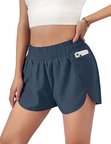 Blooming Jelly Women's Quick-Dry Running Shorts Workout Sport Layer Active